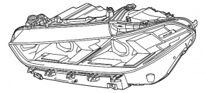 Фара передняя правая в сборе BMW X5 G05 24-26 LED