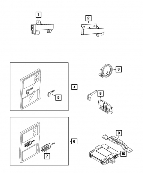 Passive Entry Module Jeep Renegade 15-23