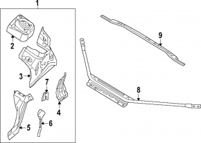 Распорка передних стаканов Volkswagen ID.4 21-26