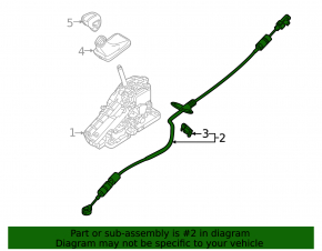 Трос коробки передач Volvo V90 17-21 T5, T6