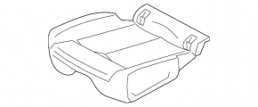 Водительское сидение Audi Q3 83A 19-25 с airbag, электрическое, подогрев, кожа коричневая