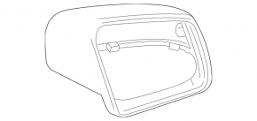 Кришка дзеркала права Mercedes W166 ML/GLE 12-19 чорна