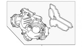 Корпус термостата в сборе Mercedes C-class W206 300 22-25 2.0