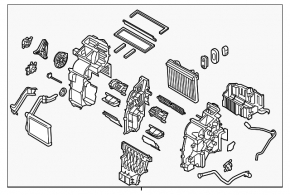 Печка в сборе кондиционер Hyundai Tucson 19-21 manual без сухого тена