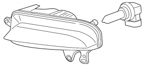 Противотуманная фара птф левая Audi A4 B8 13-16 рест седан, S line