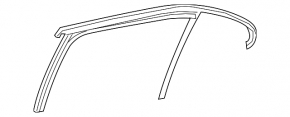 Уплотнитель стекла двери задней левой Mercedes A-class V177 19-22