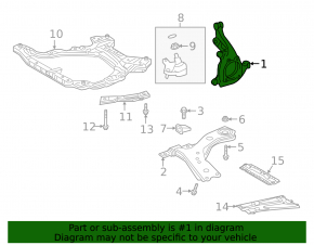 Цапфа передняя левая Toyota Camry v70 18-24 SE\XSE