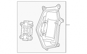 Крышка лампы фары правая Audi A6 C7 12-15 под LED