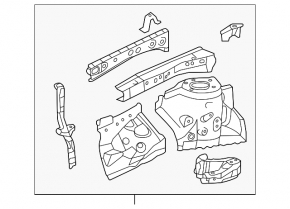 Чверть передня права Toyota Camry v55 15-17 usa