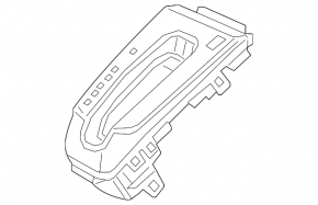 Накладка шифтера КПП Honda CRV 17-22 EX, EX-L