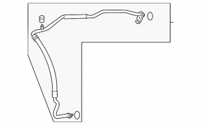 Трубка кондиционера печка-конденсер Mazda 3 19-23 2.5 R1234yf, Mexico built