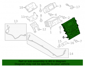 Панель управления радио Ford Fusion mk5 13-15 SYNC 1 с подогревом
