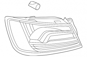 Фонарь внешний крыло левый Audi A3 8V 15-16 4d LED
