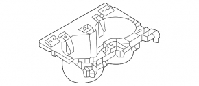 Подстаканники центральной консоли Mazda CX-50 23-26 черный