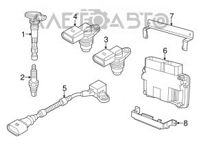 Блок ECU компьютер двигателя VW Beetle 12-12 2.0T