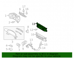 Управление климат-контролем Mazda CX-5 17-18 auto, dual zone