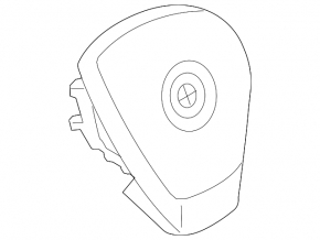 Подушка безпеки airbag в кермо водійська BMW X5 F15 14-18 чорна Sport