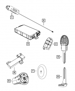 KEYLESS ENTRY RECEIVER MODULE Dodge Journey 11-18