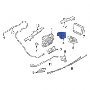 Кнопка закрытия двери багажника Ford Escape MK4 20-