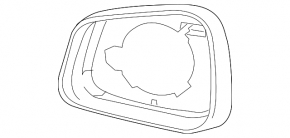 Корпус зеркального элемента левый Buick Encore 17-22
