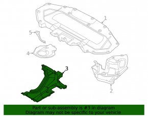 Защита днища задняя правая BMW 7 G11 G12 16-22