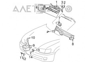 Бачок омывателя Toyota Avalon 05-12