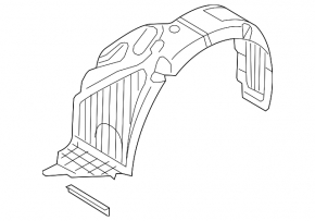 Підкрилок передній правий Hyundai Veloster 12-13