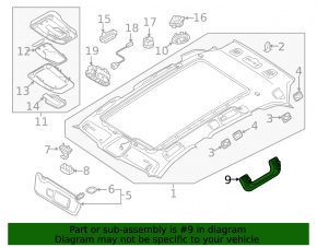 Ручка потолка передняя левая Audi A4 B8 08-16 седан, бежевая