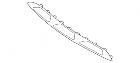 Накладка губы переднего бампера Mercedes W167 GLE 350 450 20-23 AMG pkg