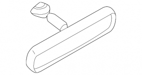 Зеркало внутрисалонное Mitsubishi Outlander Sport ASX 10-25 черн автозатемнение, царапины