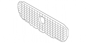 Решітка радіатора grill Jaguar E-Pace X540 18-20 без емблеми та молдингу під камеру