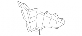 Накладка заднего бампера левая Subaru Impreza WRX GH 15-16