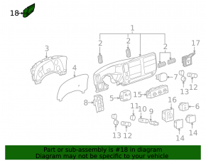 Front Display Collision Alert Module Chevrolet Volt 16-19