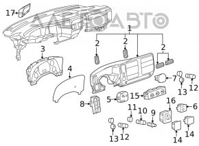 Front Display Collision Alert Module Chevrolet Volt 16-19