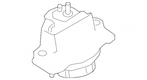 Подушка двигателя левая Land Rover Range Rover Velar 21-26 2.0