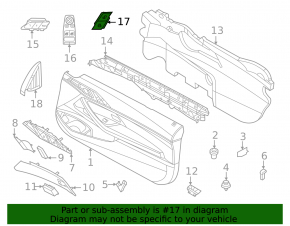 Кнопка центрального замка передняя правая BMW X7 G07 19-22 хром