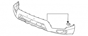 Губа переднего бампера Honda Passport 19-25 2021-25
