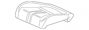 Обшивка подушки сидіння водія Honda Civic XI FE/FL 22-24 Sport підігрів, комбінована чорна з сірим