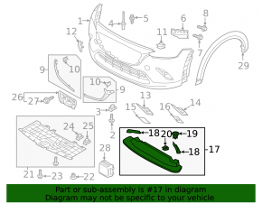 Захист переднього бампера Mazda CX-3 16-21