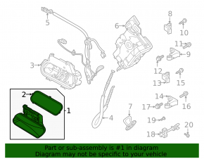Ручка двери внешняя задняя правая Volkswagen ID.4 23-26