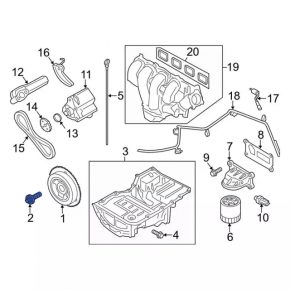 Болт шкива коленвала Ford C-max MK2 13-18