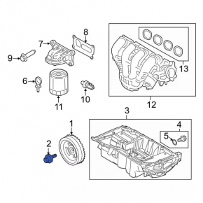 Болт шкива коленвала Ford C-max MK2 13-18
