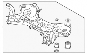 Підрамник передній Hyundai Santa Fe 19-20 AWD