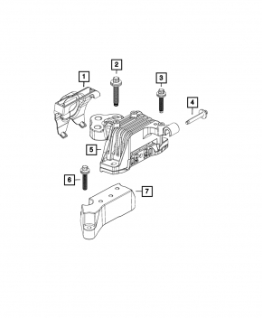 Подушка двигателя левая Jeep Cherokee KL 14-23 2.4 AWD