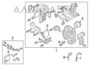 Клапан печки кондиционера Nissan Versa Note 13-19