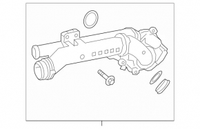 Корпус термостата у зборі Mercedes C-class W205 300 15-18