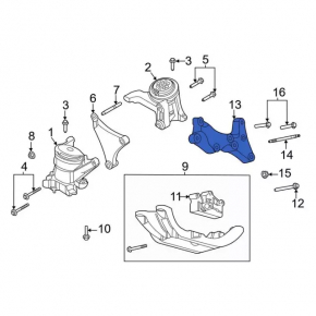 Кронштейн АКПП Ford Explorer 20-25 2.3T RWD
