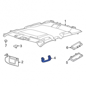 Ручка потолка передняя правая Ford Escape MK4 23-26 серая