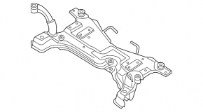 Подрамник передний Mazda3 2.3 03-09 микротрещины 2 С/Б
