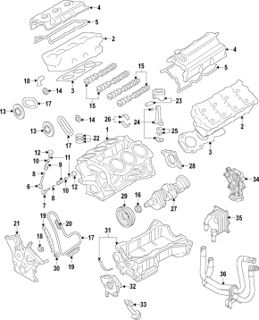 Головка блока цилиндров в сборе Ford Explorer 11-19 3.5 передняя